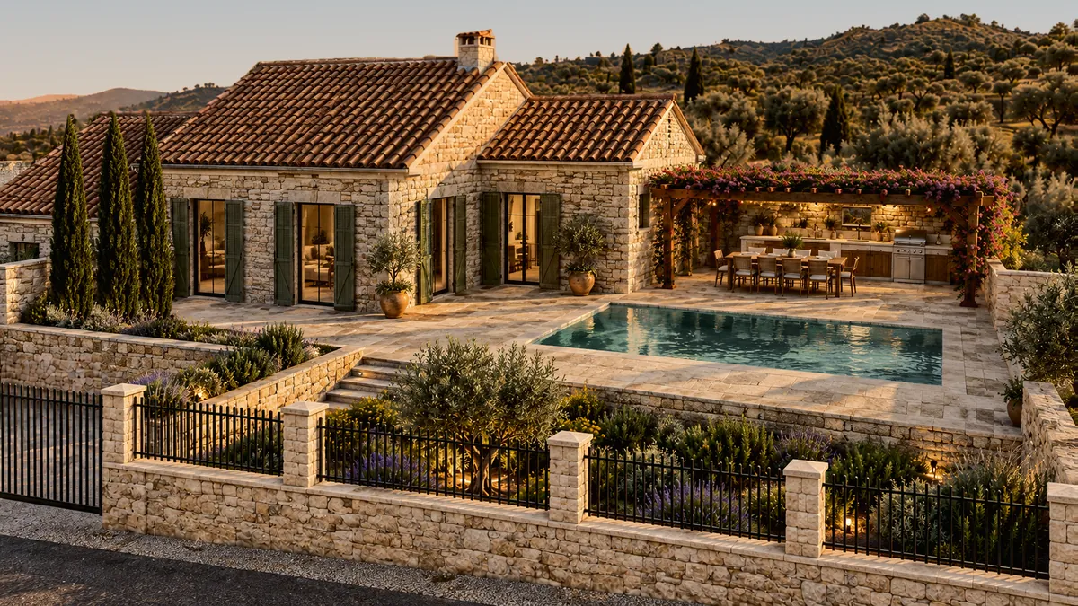 Villa Kamik – prizemnica s bazenom, prva faza, Resort Tuone Udaina kraj Šibenika